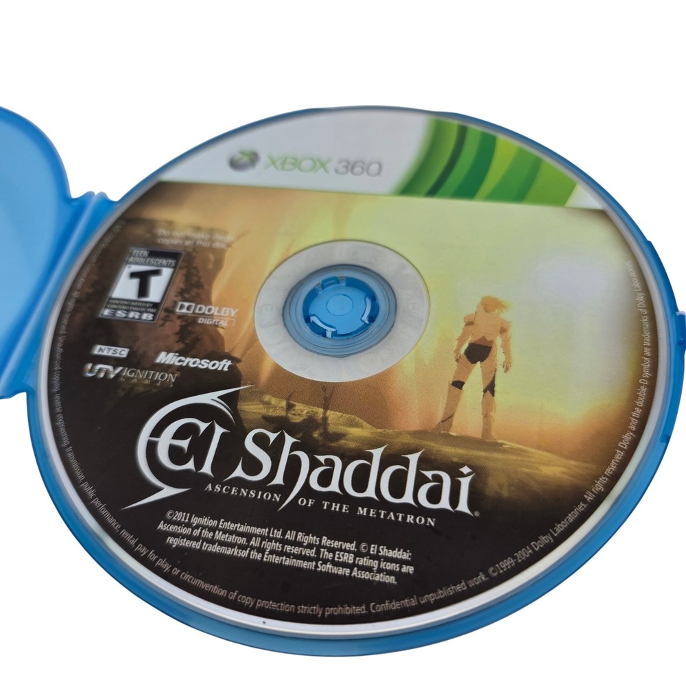 XBOX‎ 360 El Shaddai Ascension of the Metatron Disc Only Untested AS IS